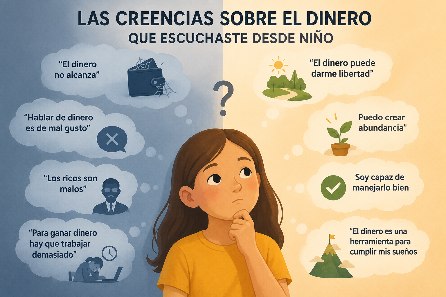 Las creencias sobre el dinero que escuchaste desde niño