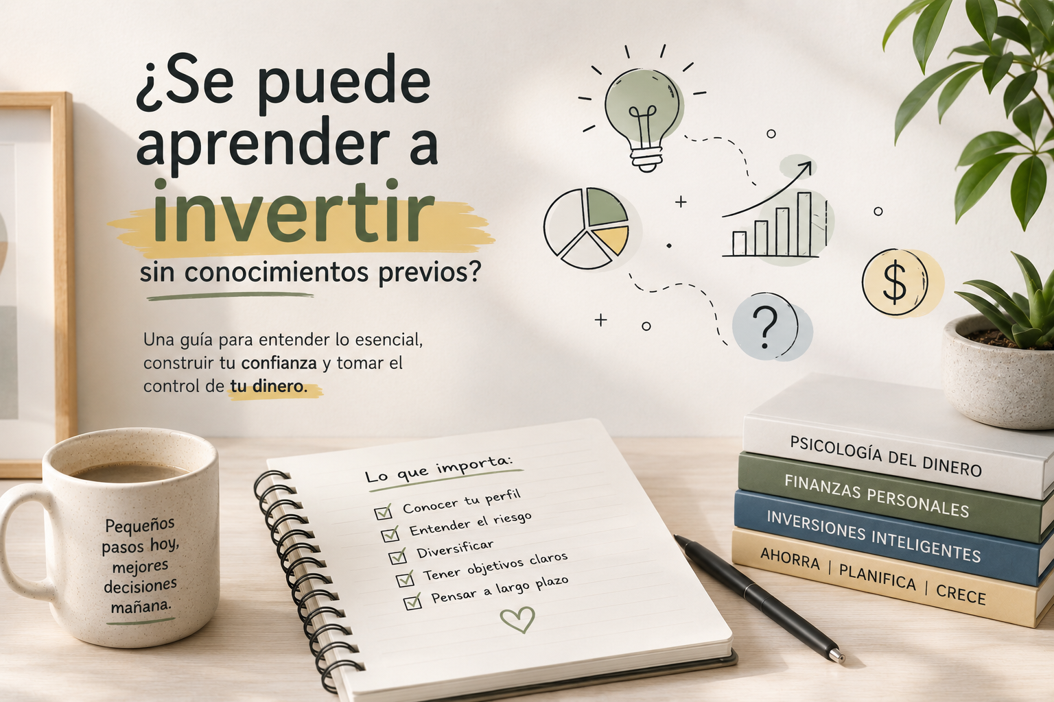 ¿Se puede aprender a invertir sin tener conocimientos previos? 📈